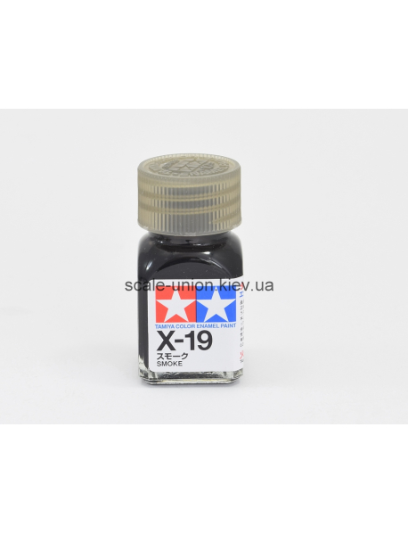 Tamiya X-19 Модельная эмалевая краска Clear Smoke 10 мл.