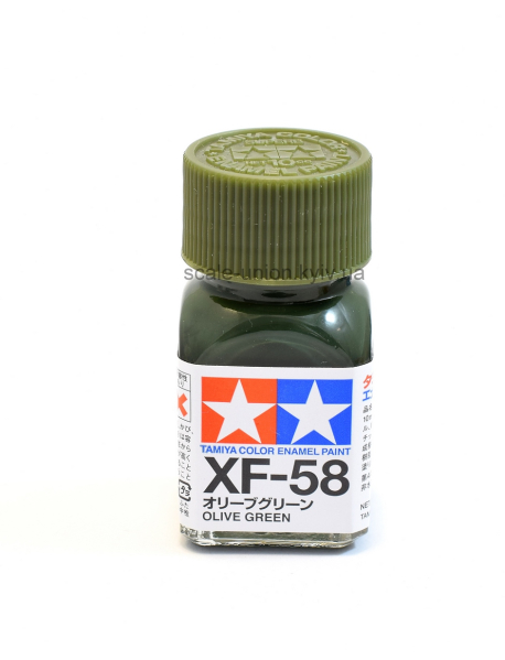 Tamiya XF-58 Модельна емалева фарба Olive Green 10 мл.