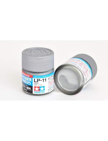 Tamiya LP-11 Модельная нитро краска Silver 10 мл. 