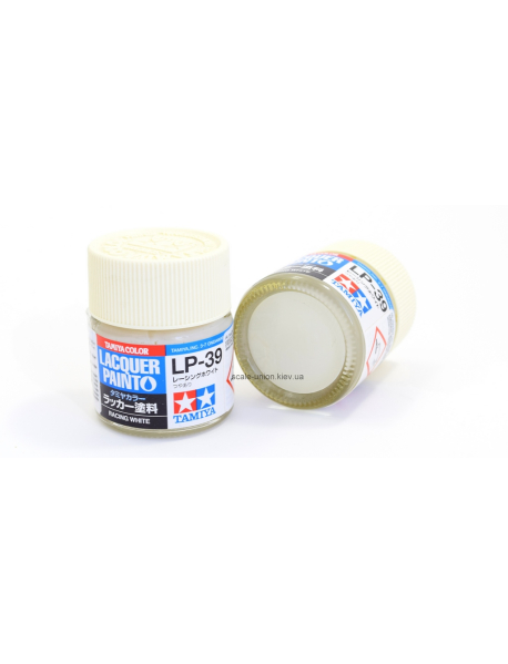 Tamiya LP-39 Модельна нітро фарба Racing White 10 мл.