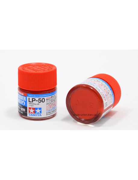 Tamiya LP-50 Модельная нитро краска Bright Red 10 мл.