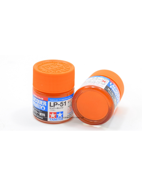 Tamiya LP-51 Модельна нітро фарба Pure Orange 10 мл.