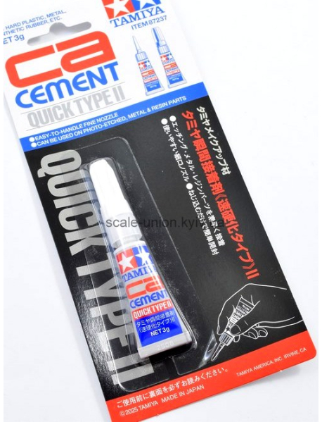 Tamiya 87237 Супер-клей модельный CA Cement Quick Type 2 3 гр.