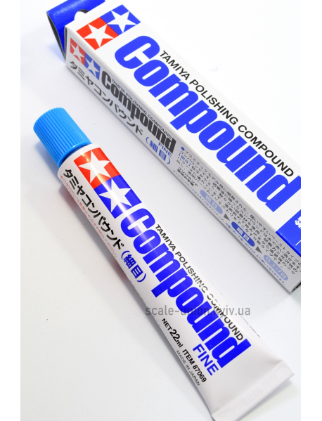 Tamiya 87069 Полировальная паста мягкая Polishing Compound Fine 22 мл.