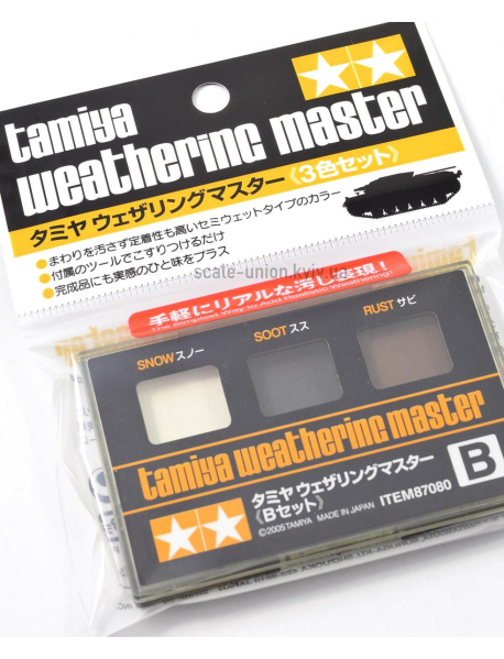 Tamiya 87080 Пудра модельна для везерінгу Weathering Master Set B