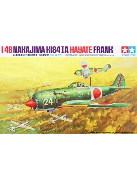 Tamiya 61013 Збірна модель літака Nakajima KI84-Ia Hayate (Frank) Tamiya 61013 Збірна модель літака Nakajima KI84-Ia Hayate (Frank)