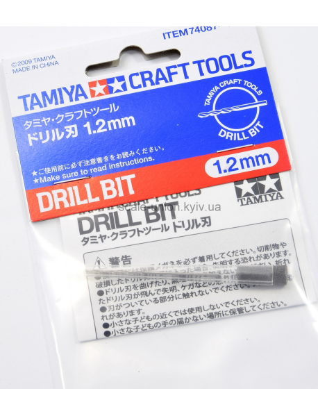 Tamiya 74087 Сверло для пластика Fine Drill Bit 1.2 мм