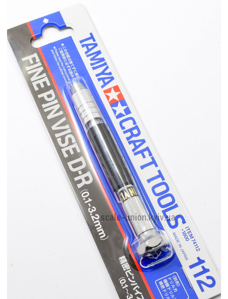 Tamiya 74112 Дрель модельная ручная цанговая Fine Pin Vise D-R