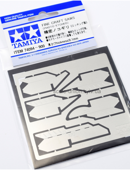 Tamiya 74094 Травленые модельные пилочки Fine Craft Saw 0.1 мм.