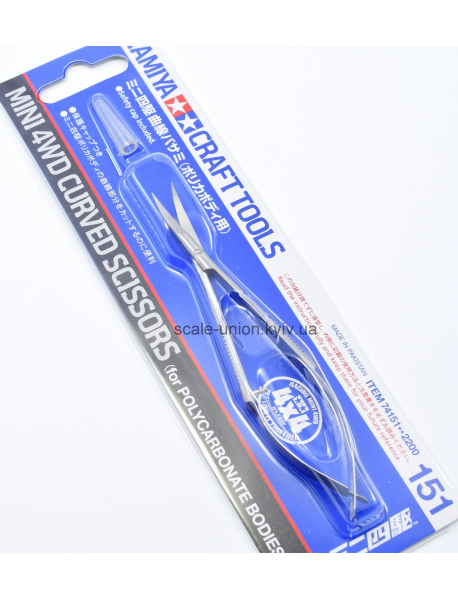 Tamiya 74151 Ножиці пінцетні загнуті Tweezer Type Scissors Curved