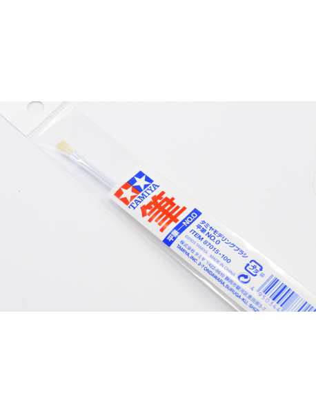 Tamiya 87015 Пензель плаский натуральний Flat Brush N.0