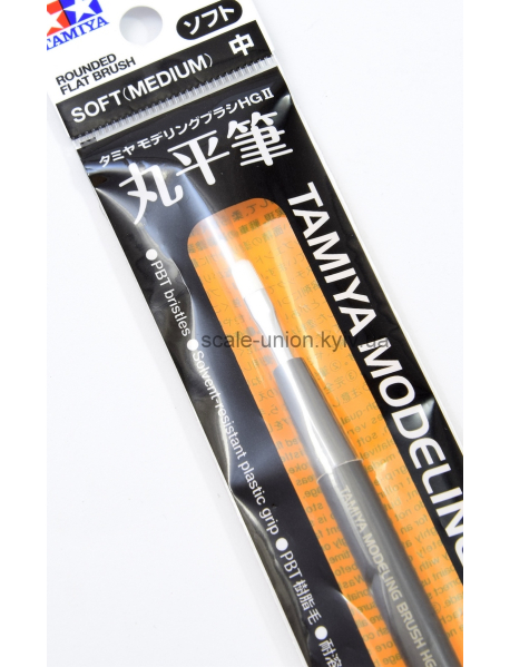 Tamiya 87230 Пензель плаский Modeling Brush HG2 Rounded Medium