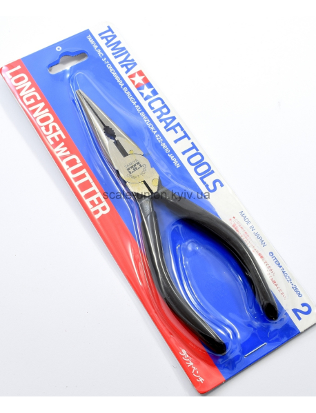 Tamiya 74002 Кусачки посилені Long Nose Pliers w/Cutter 