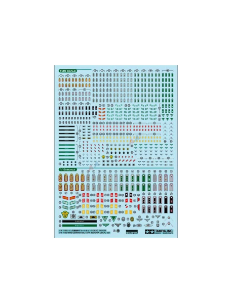 Tamiya 12625 Набір німецьких погонів German Ranks Insignia Decal 