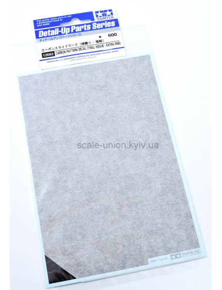 Tamiya 12682 Декаль под карбон Carbon Decal Extra Fine Twill Weave 