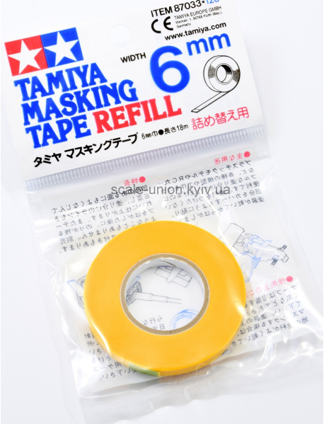 Tamiya 87033 Лента модельная для масок Masking Tape 6 мм.