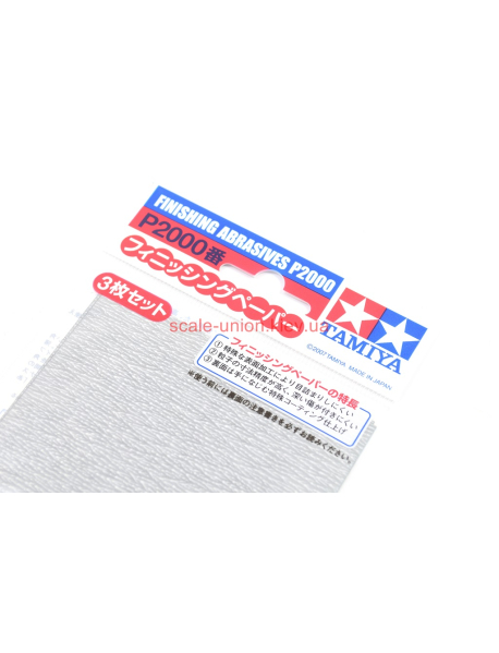 Tamiya 87060 Папір наждачний Finishing Abrasives P2000 (1 шт.)