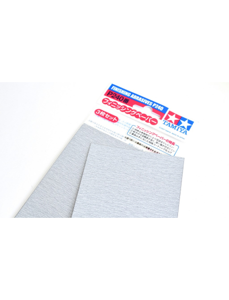 Tamiya 87093 Папір наждачний модельний Finishing Abrasives P240 (1 шт.)