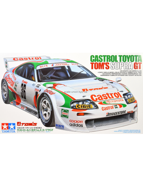 Tamiya 24163 Сборная модель Castrol Tom's Toyota Supra GT