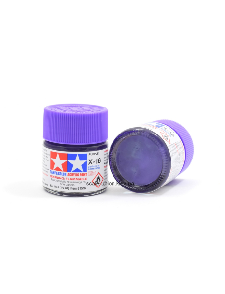 Tamiya X-16 Модельна акрилова фарба Gloss Purple 10 мл.