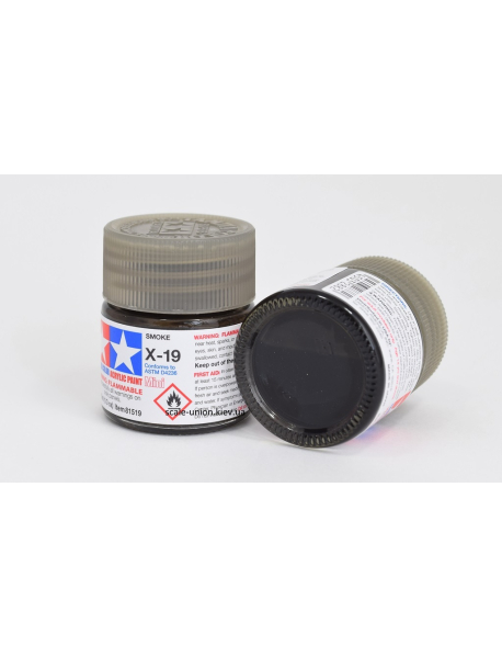 Tamiya X-19 Модельна акрилова фарба Clear Smoke 10 мл.