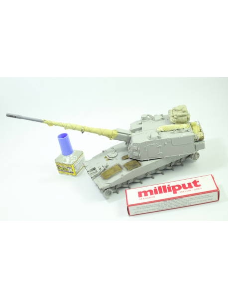 Milliput ML001 Двокомпонентна шпаклівка Standart Yellow-Grey 113 гр.