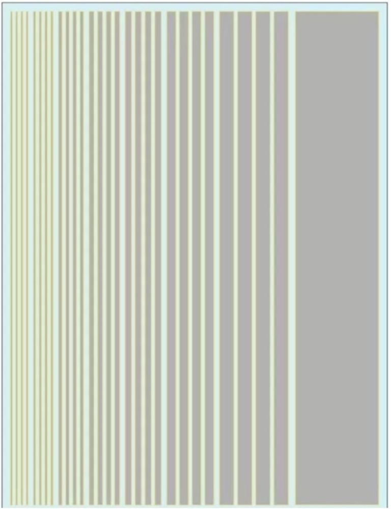 SMC SMCD-017 Декаль полосками серебристая Color Line Decal Silver