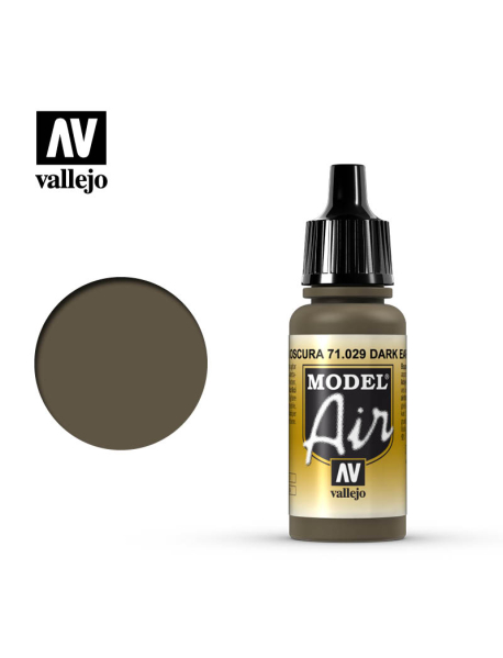 Vallejo Model Air 71029 Модельна акрилова фарба Dark Earth 17 мл. Vallejo Model Air 71029 Модельна акрилова фарба Dark Earth 17 мл.