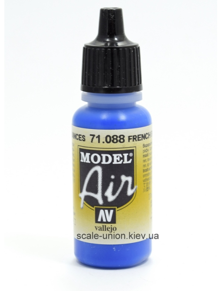 Vallejo Model Air 71088 Модельна акрилова фарба French Blue 17 мл.