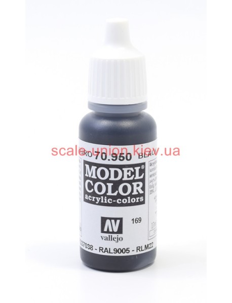 Vallejo Model Color 70950 Модельна акрилова фарба Flat Black