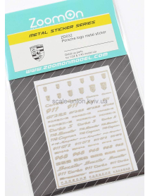 ZoomOn ZD032 Металлостикеры на шильдики Porsche Sticker Logo