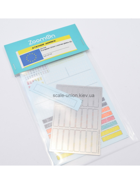 ZoomOn ZD168 Набор номерных табличек Euro License Plates Set