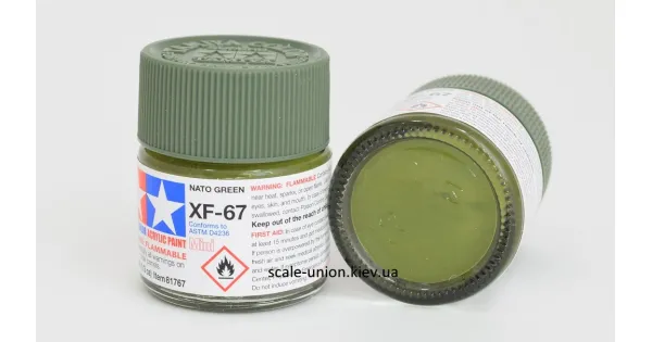 Tamiya XF-67 Модельна акрилова фарба NATO Green 10 мл.